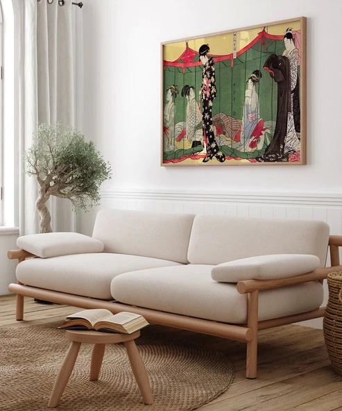 Çerçevesiz Poster Japon Kültürünün Dokusu - Resim 5