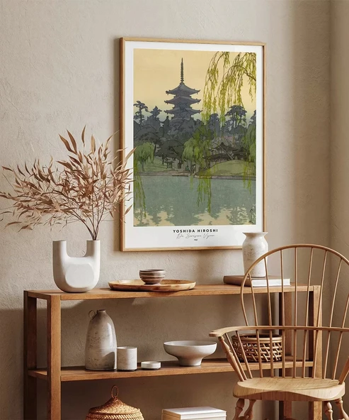 Çerçevesiz Poster Yoshida Hiroshi Sarusawa Göleti - Resim 4