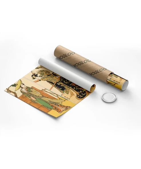 Çerçevesiz Poster Samuray ve Hanım - Resim 8