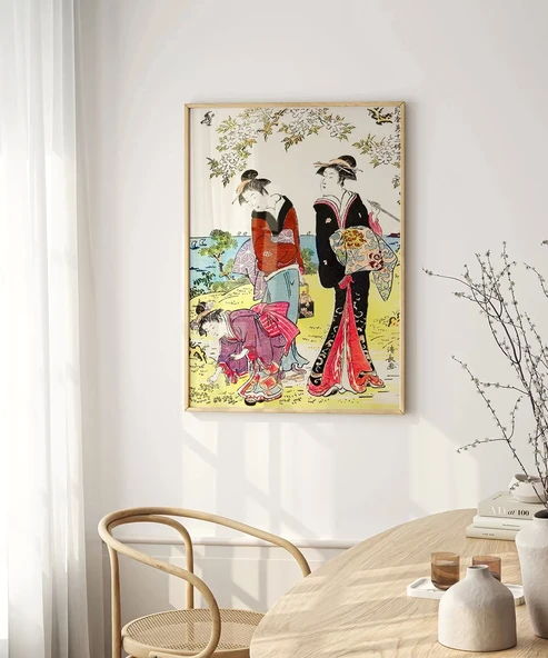 Çerçevesiz Poster Hanami Yürüyüşü - Resim 4