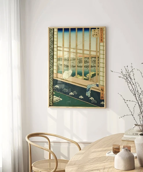 Çerçevesiz Poster Japonya’nın Penceresi - Resim 4