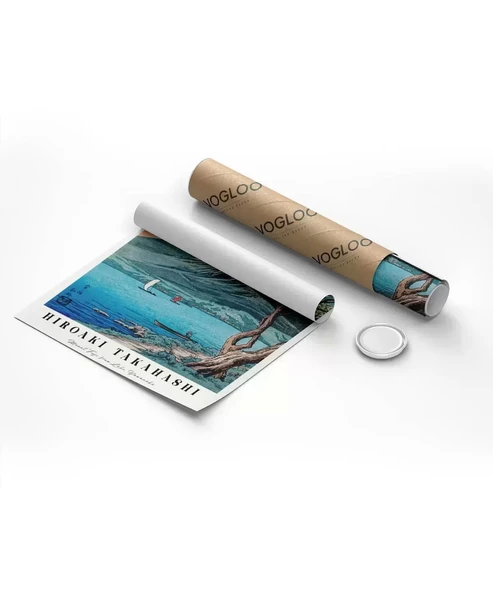 Çerçevesiz Poster Hiroaki Takahashi Yamanaka Gölü'nden Fuji Dağı - Resim 8