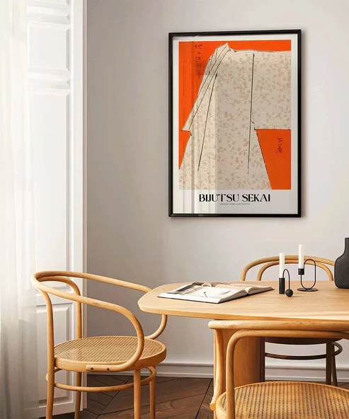 Çerçevesiz Poster Bijutsu Sekai Japon Elbise - Resim 4