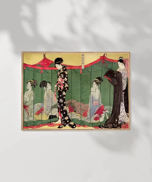 Çerçevesiz Poster Japon Kültürünün Dokusu - Resim 7