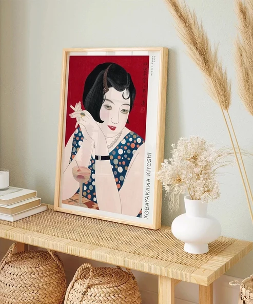 Çerçevesiz Poster Kobayakawa Kiyoshi Modern Kadın - Resim 5