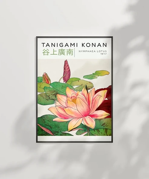 Çerçevesiz Poster Tanigami Konan Nymphaea Lotus - Resim 2