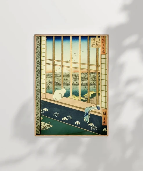 Çerçevesiz Poster Japonya’nın Penceresi - Resim 6