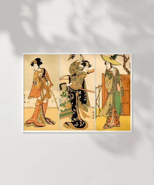 Çerçevesiz Poster Samuray ve Hanım - Resim 7