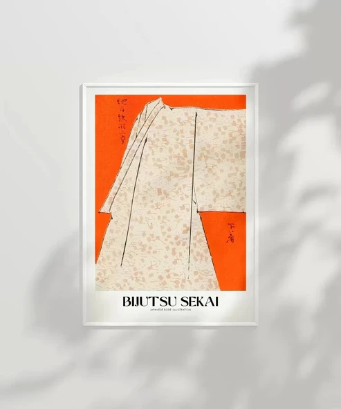Çerçevesiz Poster Bijutsu Sekai Japon Elbise - Resim 7