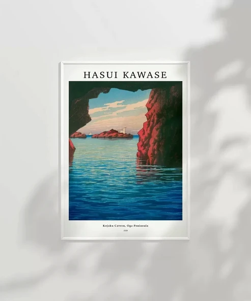 Çerçevesiz Poster Hasui Kawase-Kojaku Mağarası Oga Yarımadası - Resim 7