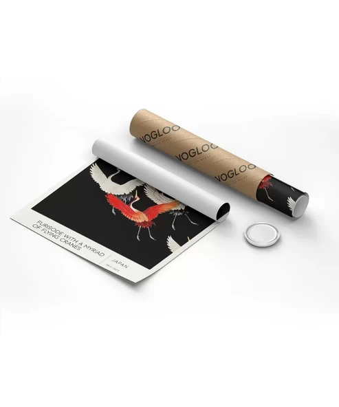 Çerçevesiz Poster Uçan Turnalar - Resim 8