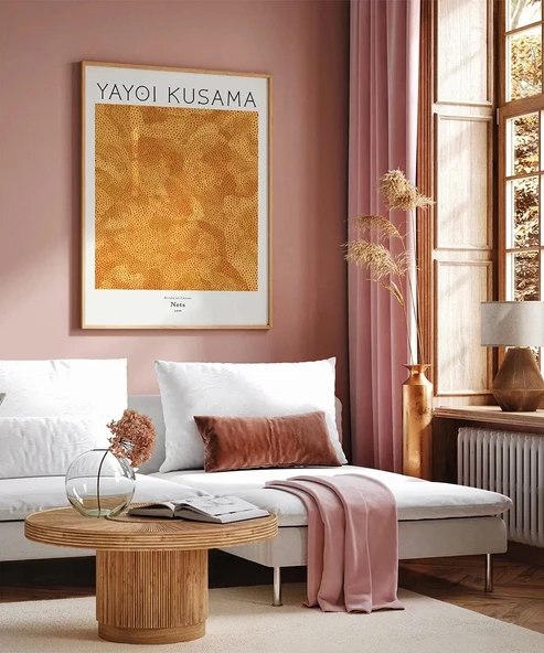 Çerçevesiz Poster Yayoi Kusama Ağlar - Resim 4