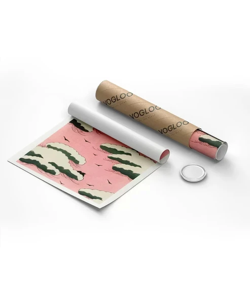 Çerçevesiz Poster Shin Bijutsukai Pembe Gökyüzü - Resim 8