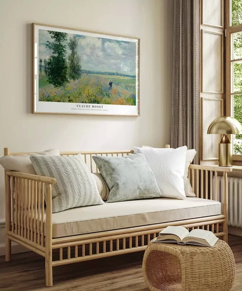 Çerçevesiz Poster Claude Monet Poppy Fields Near Argenteuil - Resim 3