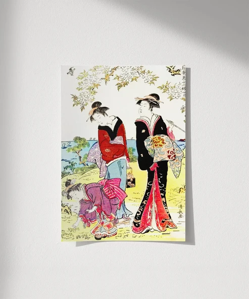 Çerçevesiz Poster Hanami Yürüyüşü ürün görseli