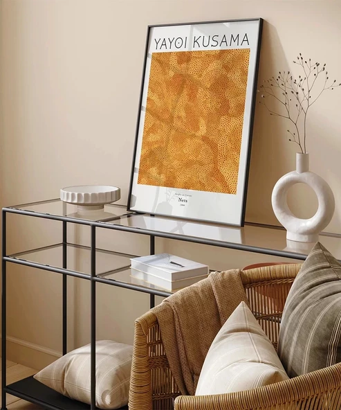 Çerçevesiz Poster Yayoi Kusama Ağlar - Resim 5