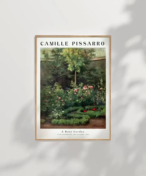 Çerçevesiz Poster Camille Pissarro Gül Bahçesi - Resim 7