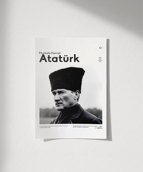 Çerçevesiz Poster Muasır Medeniyet Seviyesi ürün görseli