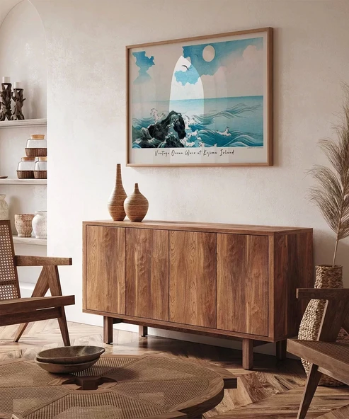 Çerçevesiz Poster Kojima Adası'nda Okyanus Dalgası - Resim 5