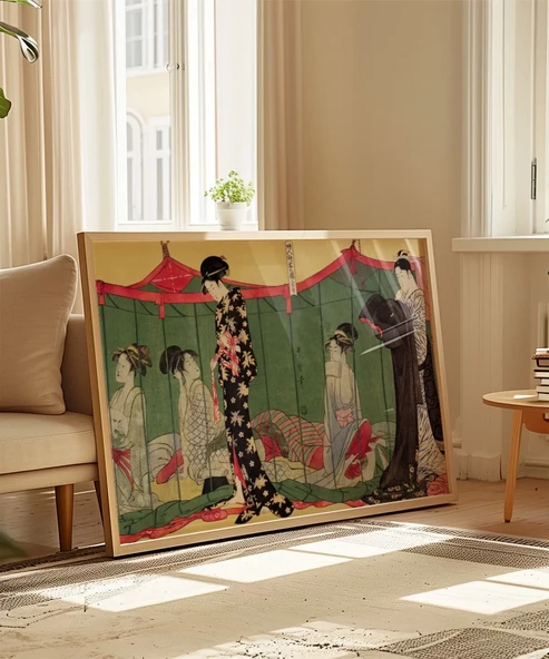 Çerçevesiz Poster Japon Kültürünün Dokusu - Resim 4