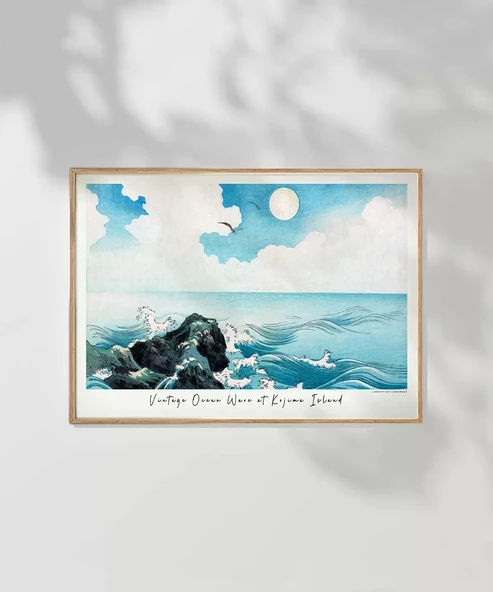 Çerçevesiz Poster Kojima Adası'nda Okyanus Dalgası - Resim 7