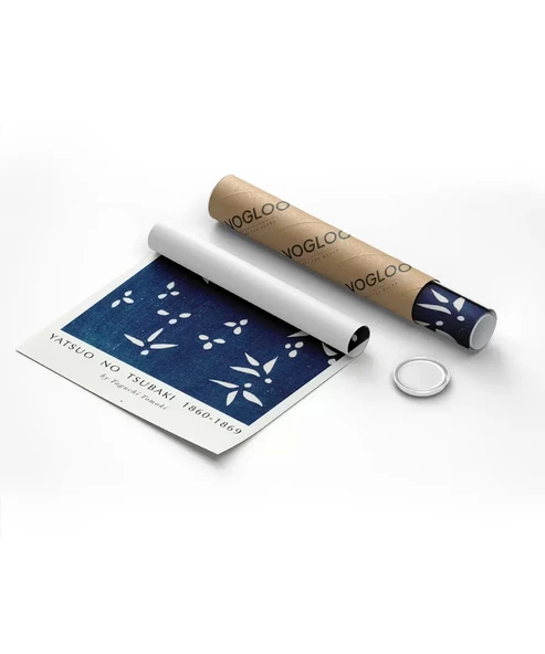 Çerçevesiz Poster Yatsuo No Tsubaki Vintage Baskı No 1 - Resim 3