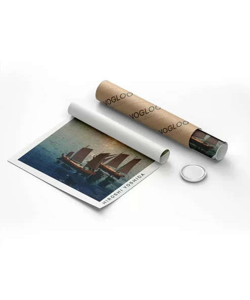 Çerçevesiz Poster Hiroshi Yoshida Işıltılı Deniz - Resim 8