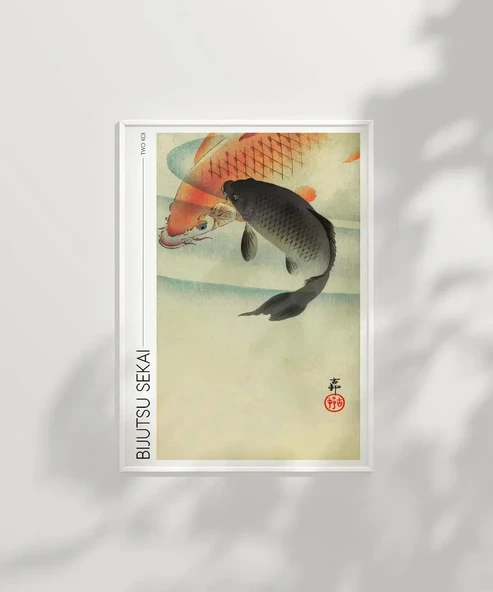 Çerçevesiz Poster Bijutsu Sekai İki Koi - Resim 7