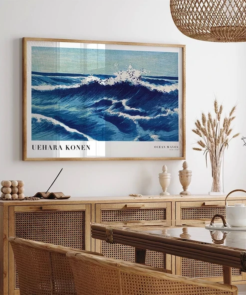 Çerçevesiz Poster Uehara Konen Okyanus Dalgaları - Resim 5