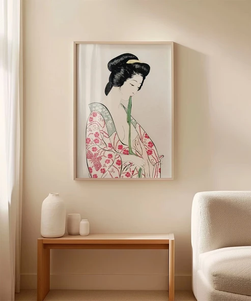 Çerçevesiz Poster Kimono ve İncelik - Resim 5