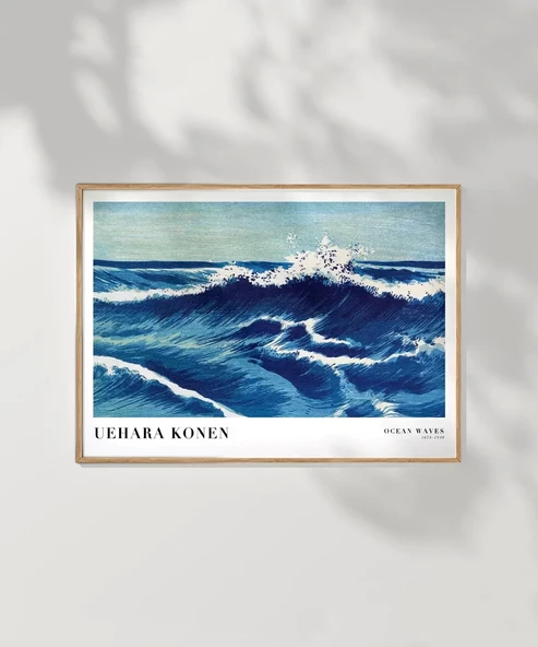 Çerçevesiz Poster Uehara Konen Okyanus Dalgaları - Resim 7