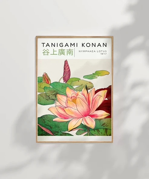 Çerçevesiz Poster Tanigami Konan Nymphaea Lotus - Resim 7