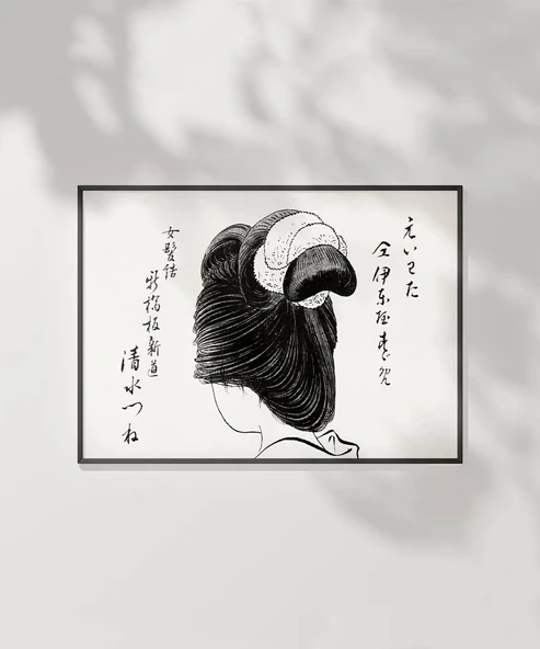 Çerçevesiz Poster Kimono ve Saçın Sanatı - Resim 2