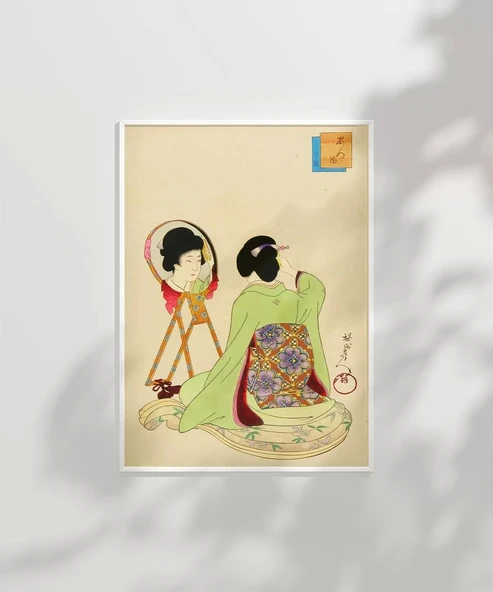 Çerçevesiz Poster Kimono ve Güzellik - Resim 7