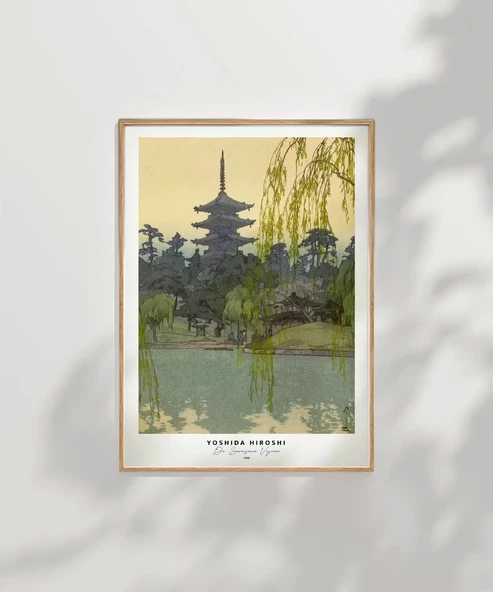 Çerçevesiz Poster Yoshida Hiroshi Sarusawa Göleti - Resim 7