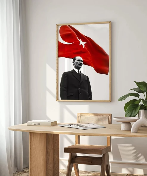 Çerçevesiz Poster Cumhuriyetin Işığı - Resim 3