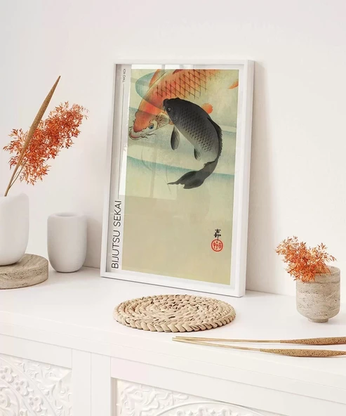 Çerçevesiz Poster Bijutsu Sekai İki Koi - Resim 6