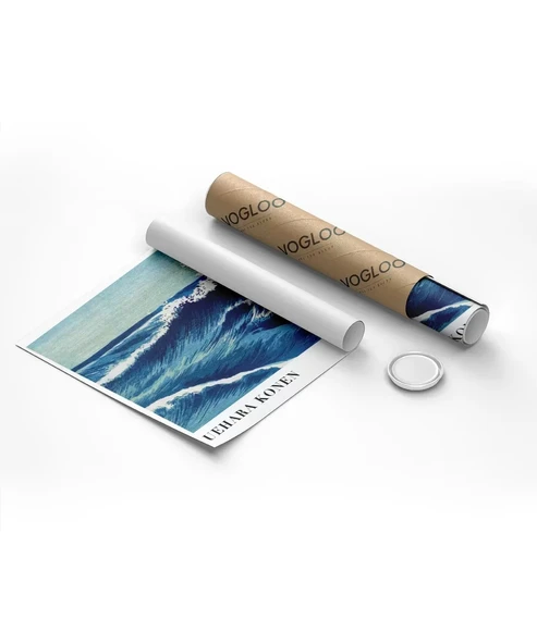 Çerçevesiz Poster Uehara Konen Okyanus Dalgaları - Resim 8