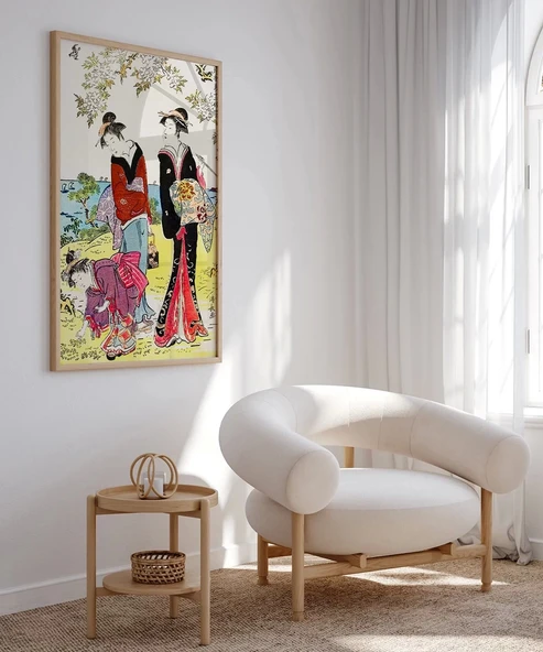 Çerçevesiz Poster Hanami Yürüyüşü - Resim 5