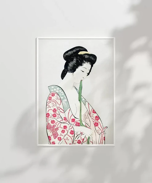 Çerçevesiz Poster Kimono ve İncelik - Resim 6