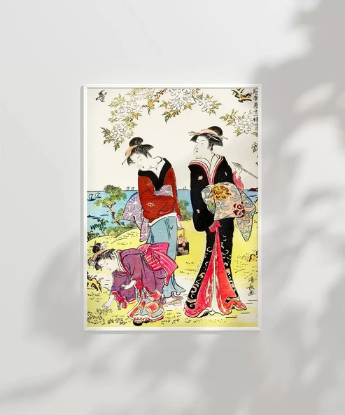 Çerçevesiz Poster Hanami Yürüyüşü - Resim 6