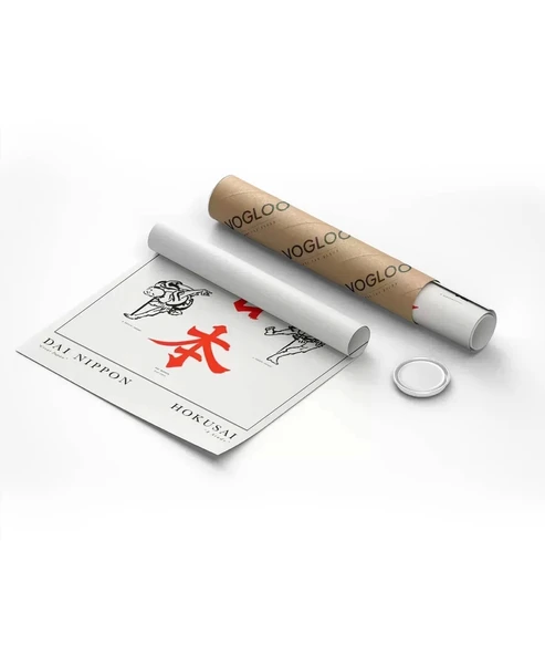 Çerçevesiz Poster Hokusai Çalışma Dai Nippon Büyük Japonya - Resim 8