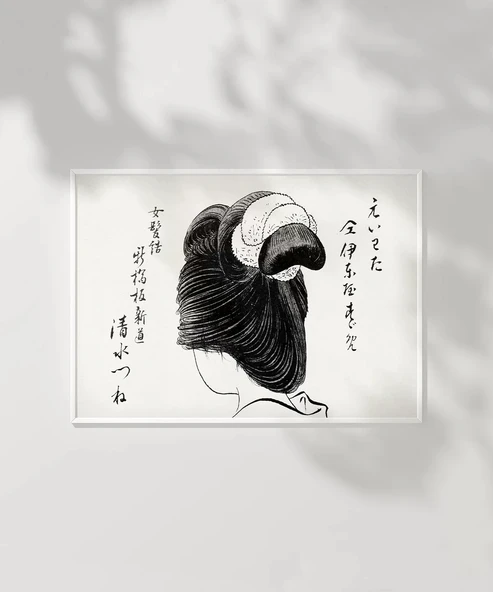 Çerçevesiz Poster Kimono ve Saçın Sanatı - Resim 6