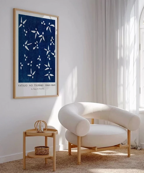Çerçevesiz Poster Yatsuo No Tsubaki Vintage Baskı No 1 - Resim 4