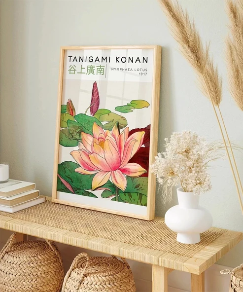 Çerçevesiz Poster Tanigami Konan Nymphaea Lotus - Resim 4