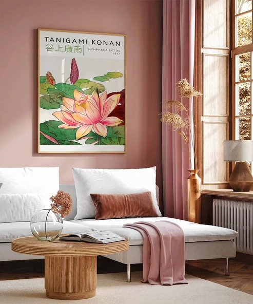 Çerçevesiz Poster Tanigami Konan Nymphaea Lotus - Resim 3
