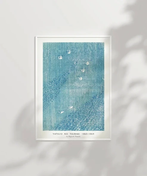 Çerçevesiz Poster Yatsuo No Tsubaki Vintage Baskı No 2 - Resim 6