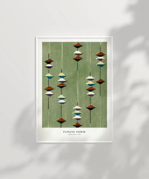 Çerçevesiz Poster Fruya Korin-Vintage Japon Deseni Baskı No 1 - Resim 7