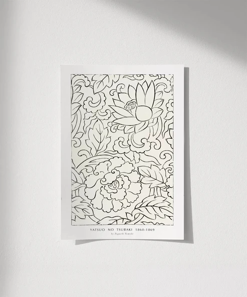 Çerçevesiz Poster Yatsuo No Tsubaki Vintage Baskı No 3 ürün görseli