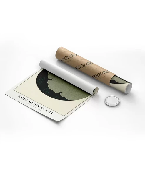 Çerçevesiz Poster Shin Bijutsukai Ay İllüstrasyonu - Resim 8